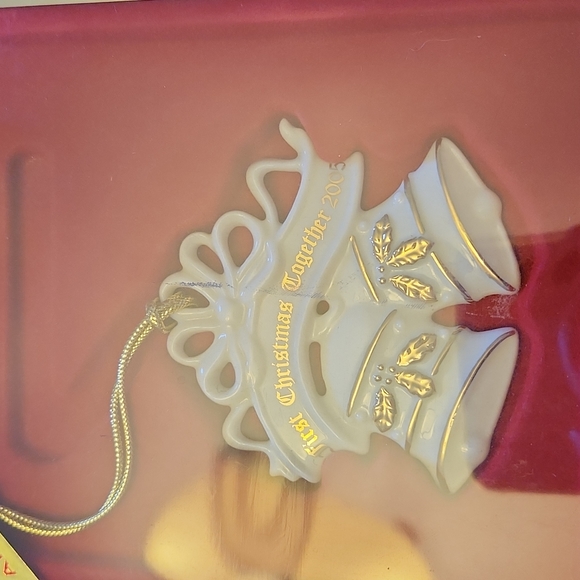 Lenox First Christmas Together 2005 ornament in box. - Picture 3 of 3